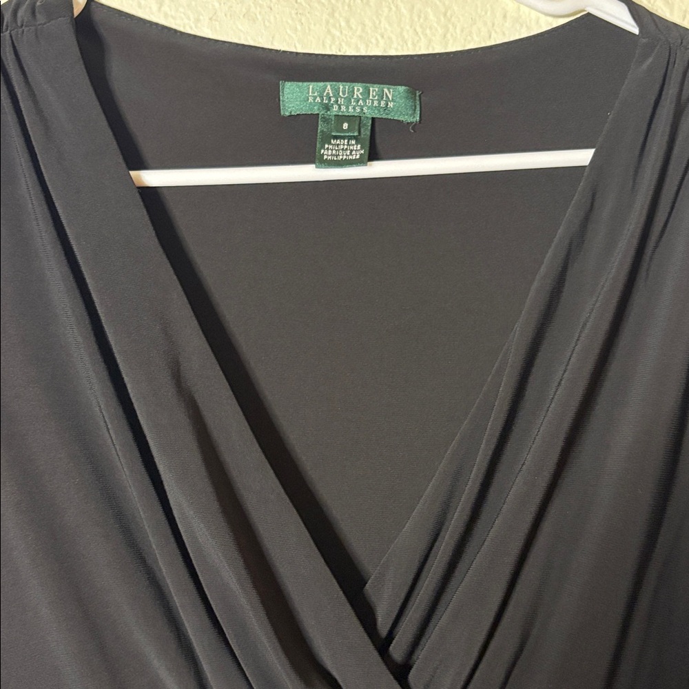 Lauren Ralph Lauren Black Draped Dress
